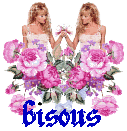 gif bisous jumelles